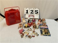 Miscellaneous small dolls and animals