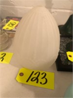 Vicotrian style frosted glass single hanging lamp