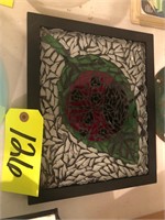 Stained/sharred glass lady bug glass art