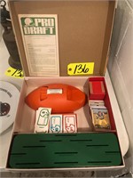 Parker Pro Draft Football trading game, COMPLETE