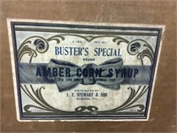 J.F. Stewart & Son Albion Illinois Corn Syrup Box