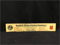 Celluloid DAVID G EVANS Coffee Ruler OLD JUDGE