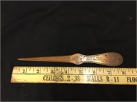 David G Evans Coffee Metal Letter Opener