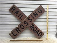 Vintage Railroad Crossing Sign