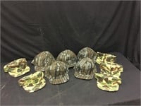 10 1980s NOS Snapback Camouflage Hats
