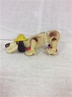 Vintage Wooden Toy Dog