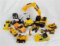 Various Construction & Excavator Toy Vehicles Lot