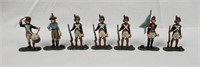 Lot Of 7 Die Cast Prussian? Soldier Figures
