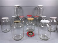Assortment Of Large Glass Jars