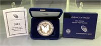 2013 American Eagle Silver Proof coin