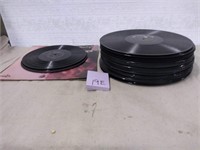 Stack of vintage records , no covers