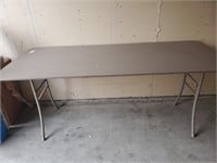 6ft Wood Folding Table