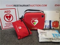 Phillips Heart Start Defibrillator with Extras