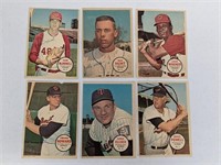 (4) 1969 Topps Baseball Pinups W/ Harmon Killebrew