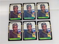 Six Barry Bonds Rookie Cards