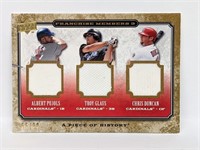 66/99 2008 UD Pujols Glaus Duncan Relic