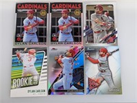 Dylan Carlson Topps Finest Refractor RC Card Lot
