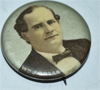 Wm J. Bryan Political Button Copyright 1900