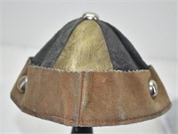 Vintage Original Leather Beanie Hat