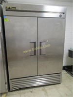 True Stainless Steel 2 Door Refrigerator T-49