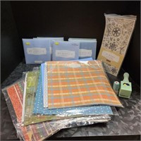 Craft Scrapbook Lot Decorative Stamps Paper etc