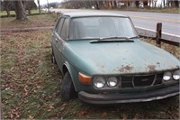 1975 Saab Sdn. Vin 99752009612 As is.  Dent back