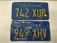 unmatched California license plates