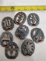 vintage German military badges lot