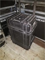 Plastic shipping case on wheels