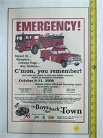 Emergency! wood plaque display