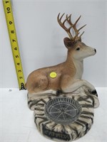 Vintage deer ashtray. large & weighty