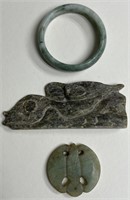 Very Early Chinese Jade and Soapstone DŽcor