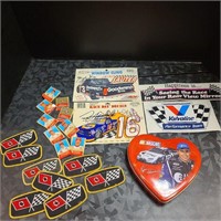 Vtg Signed Nascar Cling Decals Stickers Matches