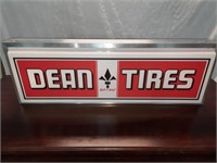 Dean Tires Lighted Sign (36"L x 12 1/2"H)
