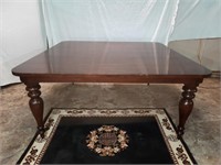 Dark Ralph Lauren Wood Dining Table (66" x 66")