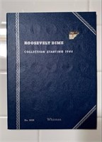 Partial Roosevelt Dime Album (90% Silver )