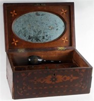 ANTIQUE INLAID SEWING BOX