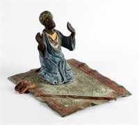 COLD PAINTED BRONZE ARAB FIGURE