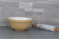 BOWL AND MARBLE ROLLING PIN