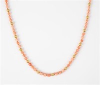 CARVED CORAL NECKLACE