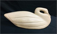 CARVED STONE SWAN