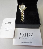 ECCLISSI STERLING 2 TONE REVERSIBLE PANTHER WATCH