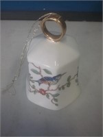 Aynsley English bone china bell with a blue bird