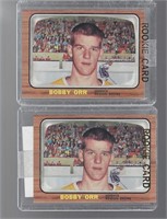 LOT OF TWO BOBBY ORR REPRINT ROOKIES