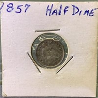 1857 seated half Dime
