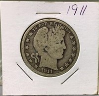 1911D US Barber half Dollar