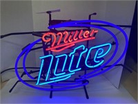 Miller Light Neon Sign (worked when tested)