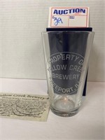 Yellow Creek Brewery Pint Glass in box