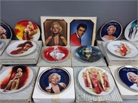 Large Selection Of Collector Marilyn Monroe Plates