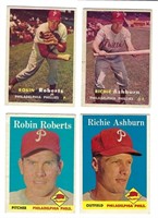 1957 - 1958 Topps Baseball 4 card lot